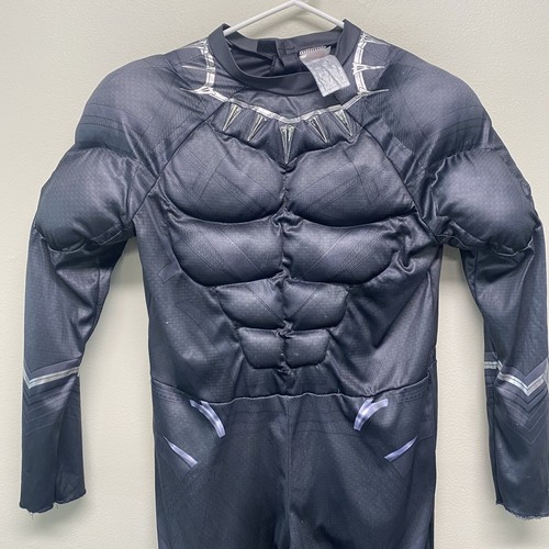 Blank Panther Wakanda Forever kids muscle suit costume NO Mask - Picture 2 of 8
