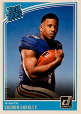 2018 Panini Donruss Football Rated Rookies #306: Saquon Barkley Donruss Base