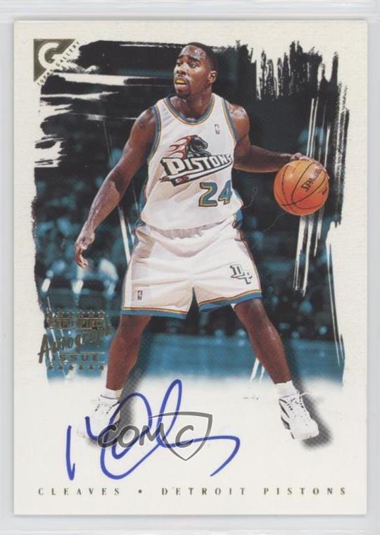 2000-01 Topps Gallery Signatures Mateen Cleaves #GS-MC Rookie Auto RC