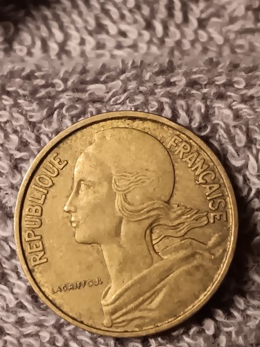 1968 French 10 Centimes - Picture 10 of 10