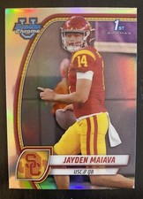 2024 Bowman 1st U Jayden Maiava RARE Refractor Rookie RC SSP ⭐️ MINT