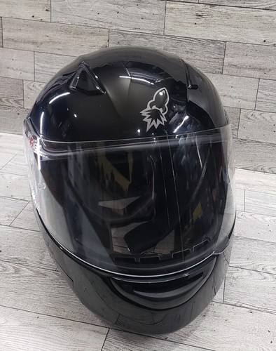 Joe Rocket RKT PRIME Full Face Helmet Sz M Medium Gloss Black Clear Shield - Foto 14 di 20