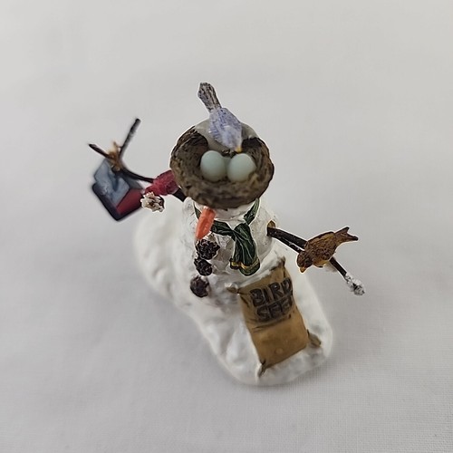 Figura de accesorios de pueblo de Navidad muñeco de nieve decoración navideña - Imagen 4 de 7