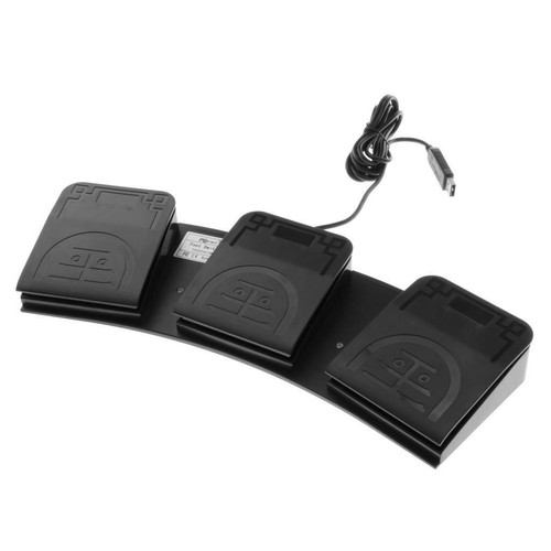 Neue Triple Fuß Schalter USB Transkription Fuß Pedal Nach Programmiert Keystro - Photo 3/12