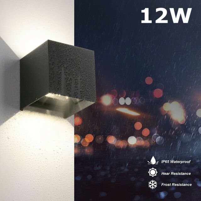 12W Cube Würfel LED Wand Leuchte Lampe Up Down für außen/innen wasserdicht IP65 12W Cube Würfel LED Wand Leuchte Lampe Up Down für außen/innen wasserdicht IP65