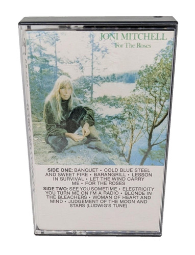 Joni Mitchell - For The Roses -  1989 Asylum Records Audio Cassette Tape