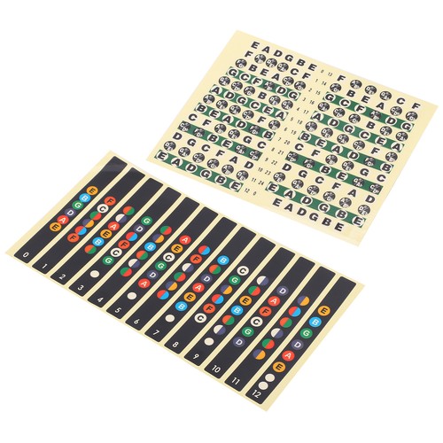 Adesivi tastiera chitarra autoadesivi accessori musicali tono 7 colori per Beg GMG - Foto 18 di 28