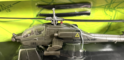 New US Army AH-64A Apache Attack Helicopter 1:72 Scale, 8"Long Diecast Metal - Picture 10 of 21