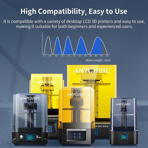 ANYCUBIC Water-Washable ABS-Like V2 Resin 3D Printer Tough Durable Low Odor Lot - Picture 11 of 14