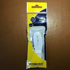 Image of Korbond White Sewing Elastic Tape 12mm X 2M, Repair Clothes, Waistbands New UK