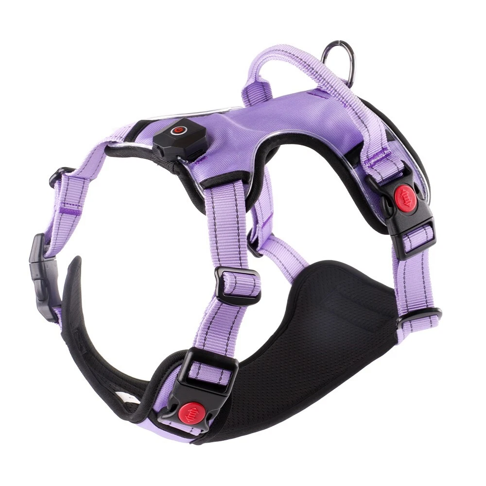 Dog Harness No-Pull Pet Adjustable Control Reflective No-Choke LED Light Vest Dog Harness No-Pull Pet Adjustable Control Reflective No-Choke LED Light Vest