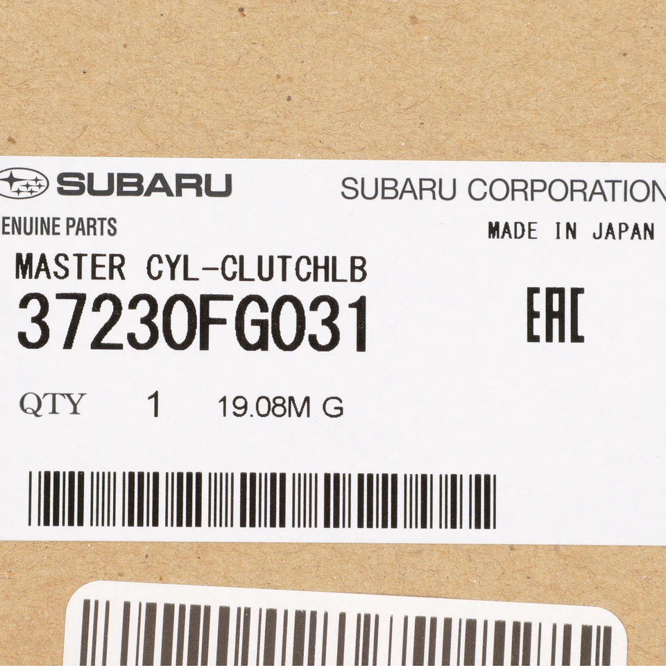 Cilindro maestro embrague OEM NUEVO 2008-2014 Subaru Impreza WRX STI M/T 37230FG032 Foto 3 de 3
