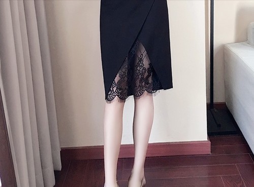 3 Yards schwarz Blumen bestickt Wimpern Französisch Mesh Spitzenborte/13 Zoll breit - Bild 10 von 10