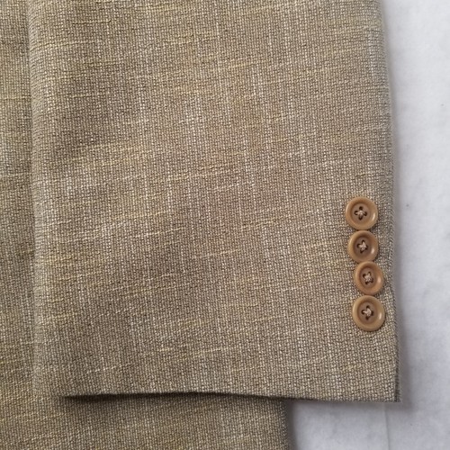 Samuelsohn Casual Men's Blazer Unlined Knit 44L 46L Gold Sport Coat Jacket 3roll - Bild 18 von 24