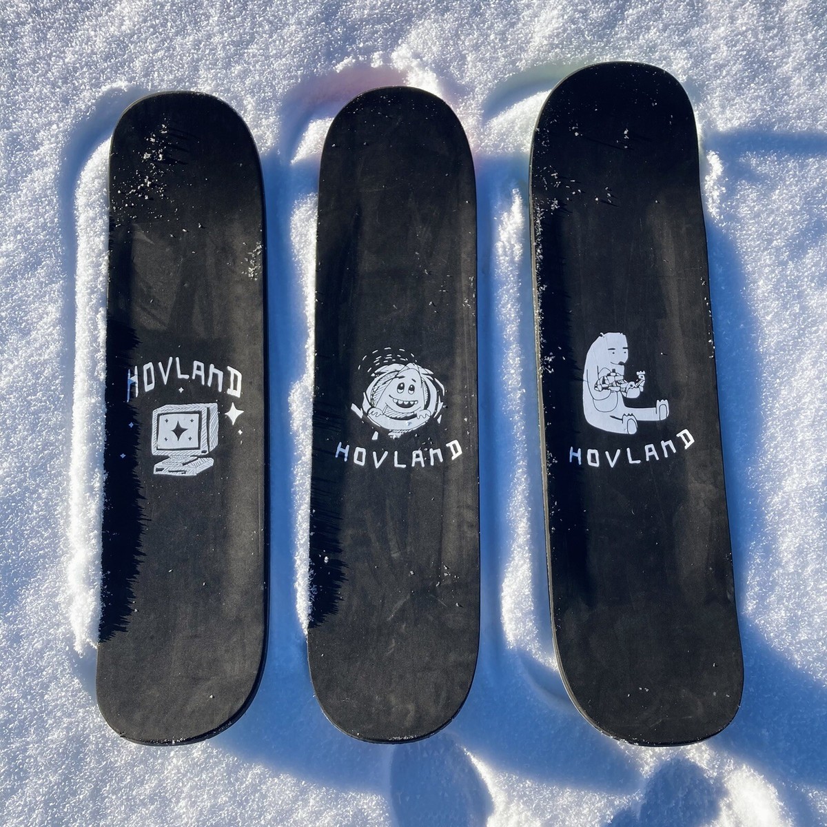 3 - Hovland Snowskate Flatdeck Snow Skate Snowboard