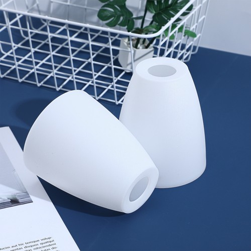 2pcs White Plastic Lamp Shade Bathroom Light Shades Pendant Lamp Shade - Picture 10 of 11