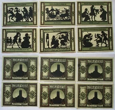 6 x 50 Pfennig Banknotes Emergency Money City of Neustrelitz 1.10.1921 (133701)