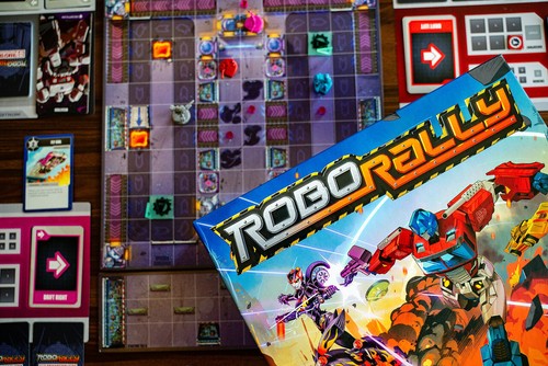Robo Rally Transformers Mesa Robots Renegade Games - Imagen 4 de 12