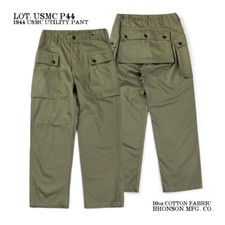 Bronson U.S. Marine Corps USMC HBT P-44 Pants OD7 Men's Military Cargo Trousers