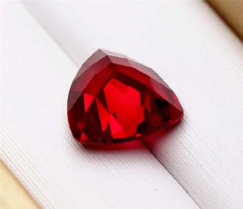Pietra Preziosa Sciolta Impeccabile Taglio Trilione Certificata 10,00 Ct Rubino Rosso Mogok Naturale - Foto 4 di 4