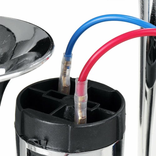 600DB Dual Trumpets Super Loud Car Electric Air Horn Truck Boat Train Speaker US - Foto 10 di 11