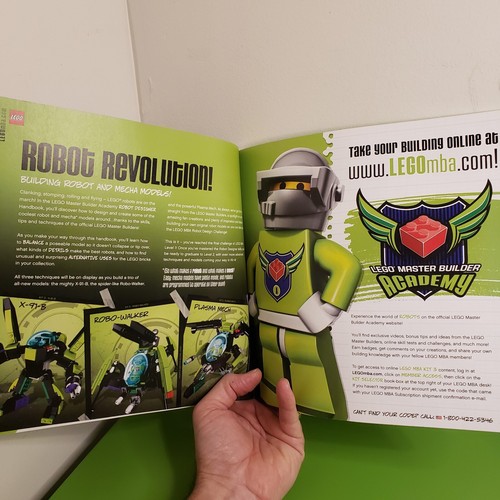 LEGO Master Builder Academy: Robots (20202) libro e borsa nuovo kit MBA completo 3 - Foto 5 di 7
