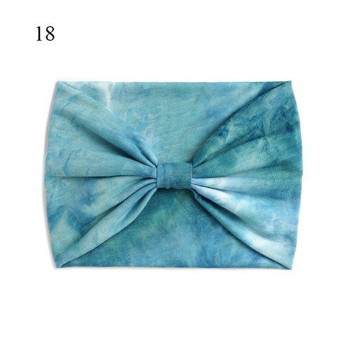 Fasce per capelli elastiche annodate tie dye super larghe stile boho vintage nuove - Foto 29 di 34