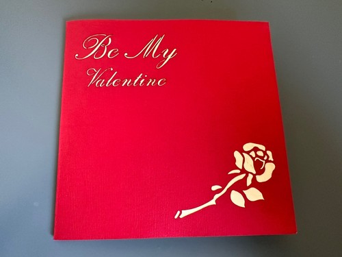 3D Pop Up Be My Valentine Card - Picture 2 of 2