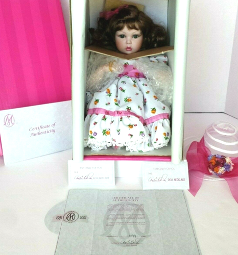 PRE-OWNED AND MINT ~ AMAYA SPRINGTIME MARIE OSMOND PORCELAIN DOLL ~ COA #3499 - Picture 9 of 9