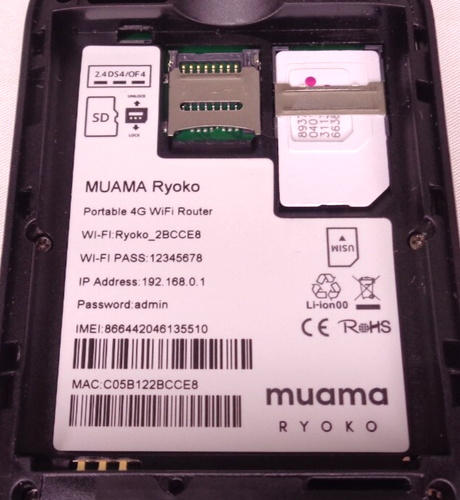Muama Ryoko Portable 4G WiFi Router with SIM Card - Photo 12/12