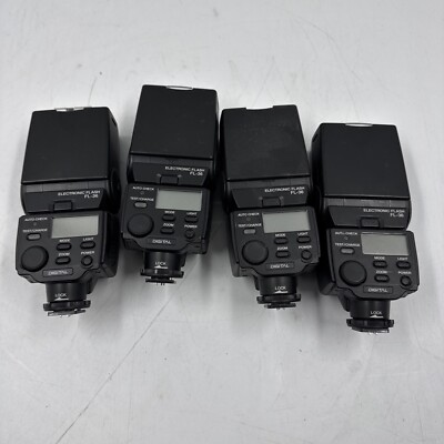 lot of 4 Olympus Digital Blitz FL-36