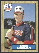 Russ Morman #233 1987 Topps Chicago White SoxRC Rookie