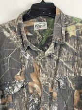 Vintage Field Staff By Mossy Oak Men's Camouflage Pocket Button Shirt Size XL