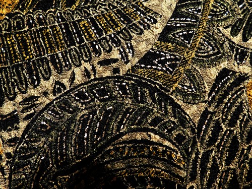 Marallis 3/4 Arm Shirt Gr. 48 strukt. Qualität Goldfäden 3 x getragen wie neu - Bild 4 von 5