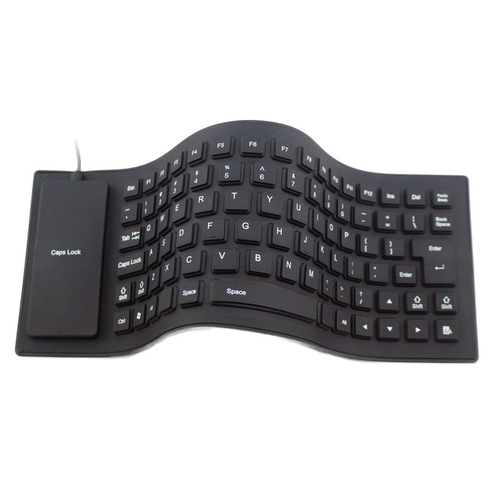 Waterproof Silicone Keyboard Foldable Flexible USB Mini Dustproof dirt Proof - Picture 2 of 17