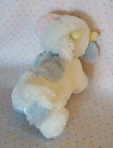 Garanimals 2015 Azul Blanco Vaca Peluche Beanbag Juguete de Peluche 9" Arcos de Satén - Imagen 5 de 8