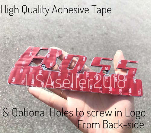 Letrero 3D EDICIÓN BOSS Cromo Ajuste Universal Adorno Coche EMBLEMA PERSONALIZADO Placa de Nombre - Imagen 7 de 8