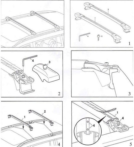 Barras transversales de riel de techo bloqueables para Jeep Renegade 2015-2021 - Imagen 7 de 9