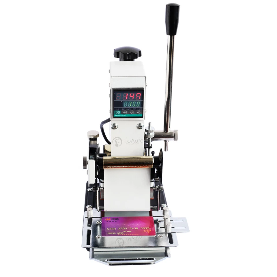 220V Hot Foil Stamping Machine PVC Gift VIP Card Embosser Bronzing Clearance - Image 4 of 4