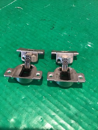 2 Stück Blum Compact 110° Scharnier 30.310-11.02 Nickel mit 130.215-01.02 Grundplatte - Bild 4 von 9