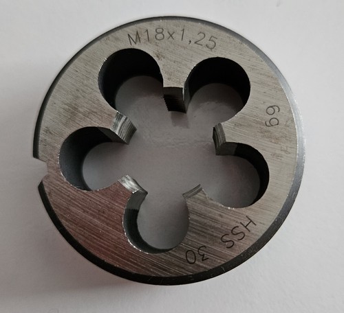 Schneideisen HSS30 6g M18x1,25 Gewindeschneidwerkzeug