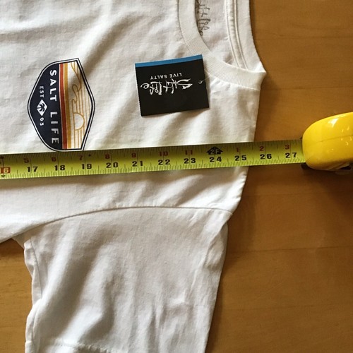 NWT Salt Life T Shirt Mens Small Short Sleeve Graphic The Flash White - Picture 8 of 8