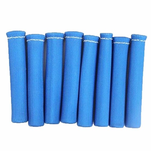 BLUE 8PCS 1200° SPARK PLUG WIRE BOOTS HEAT SHIELD PROTECTOR SLEEVE For SBC BBC - Picture 3 of 6