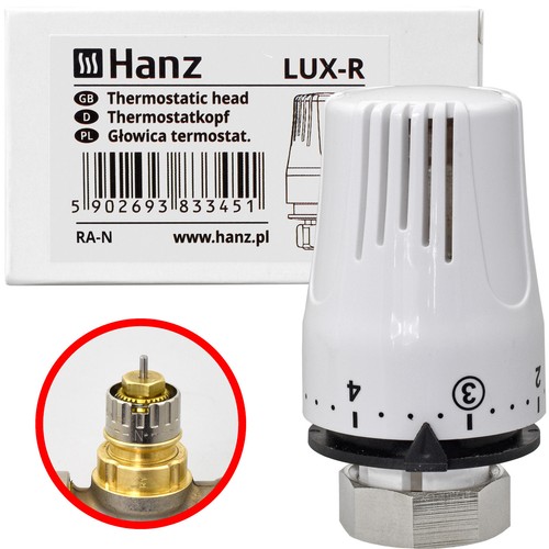 Heizkörper Thermostatkopf Universal RA-N Knopf Heizungsregler Weiss 22,9mm - Bild 8 von 8
