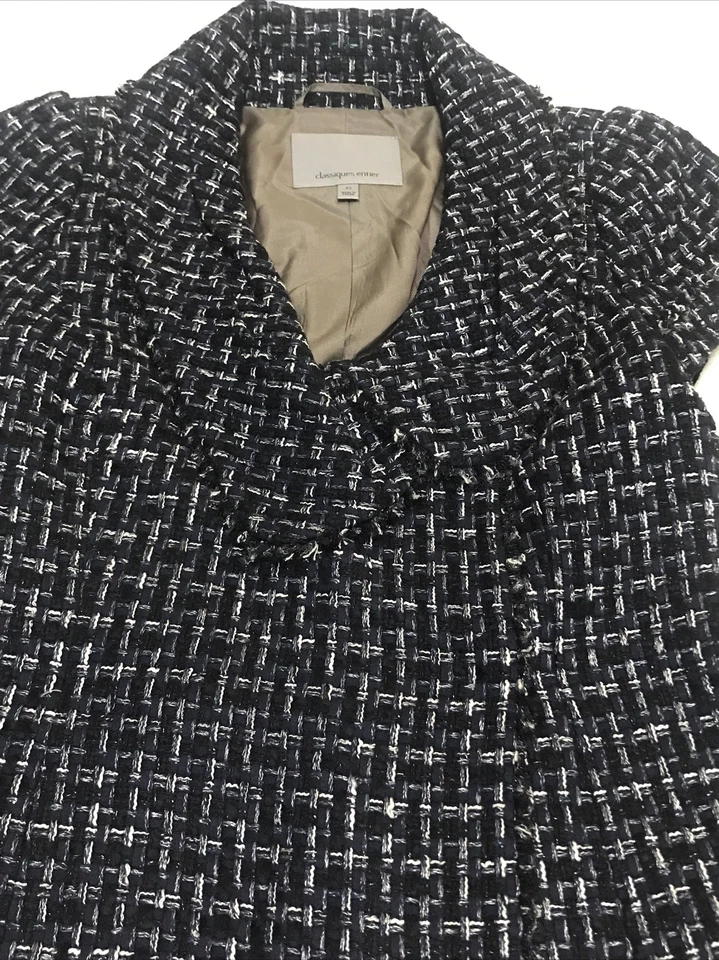 Classiques Entier Blazer XS 码女士蓝色白色帽袖 3627 — 第 4/4 张图片