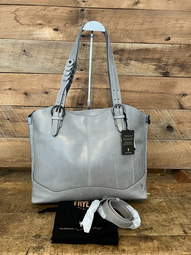 Frye Maddie Ash Gray Leather Shopper Tote ---NWT