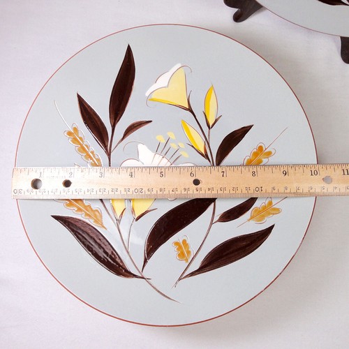 Stangl Pottery 6 Dinner Plates GOLDEN HARVEST Ceramic 10" MCM - Picture 8 of 11