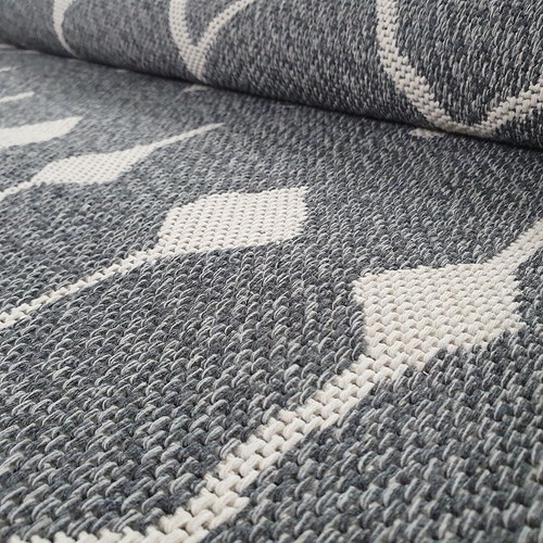 Grey Cotton Rug Berber Pattern Washable Eco Carpet Large Small Area Floor Mats - Picture 48 of 61