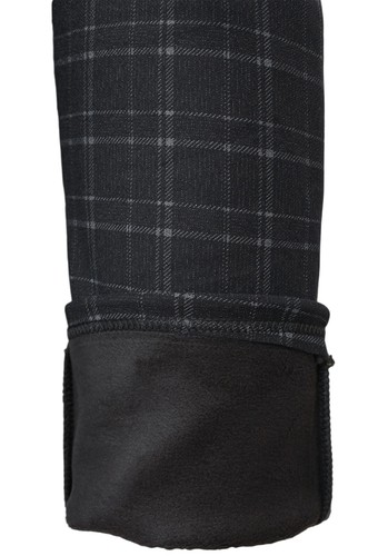 Women's Plaid Classic Design Checkered Plush Lined Winter Pants Leggings - Picture 4 of 6