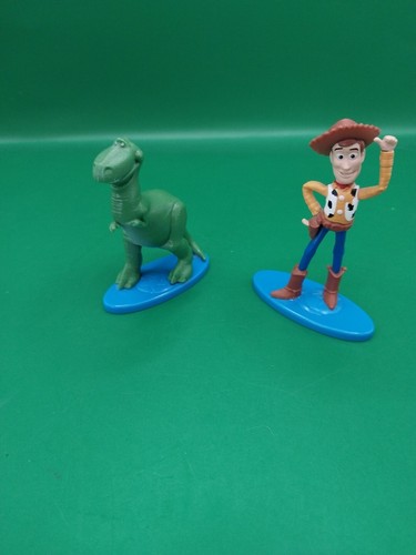 Disney 2019 Disney Pixar Toy Story 4 Woody & Rex Action Figure. Cake Toppers - Picture 2 of 6